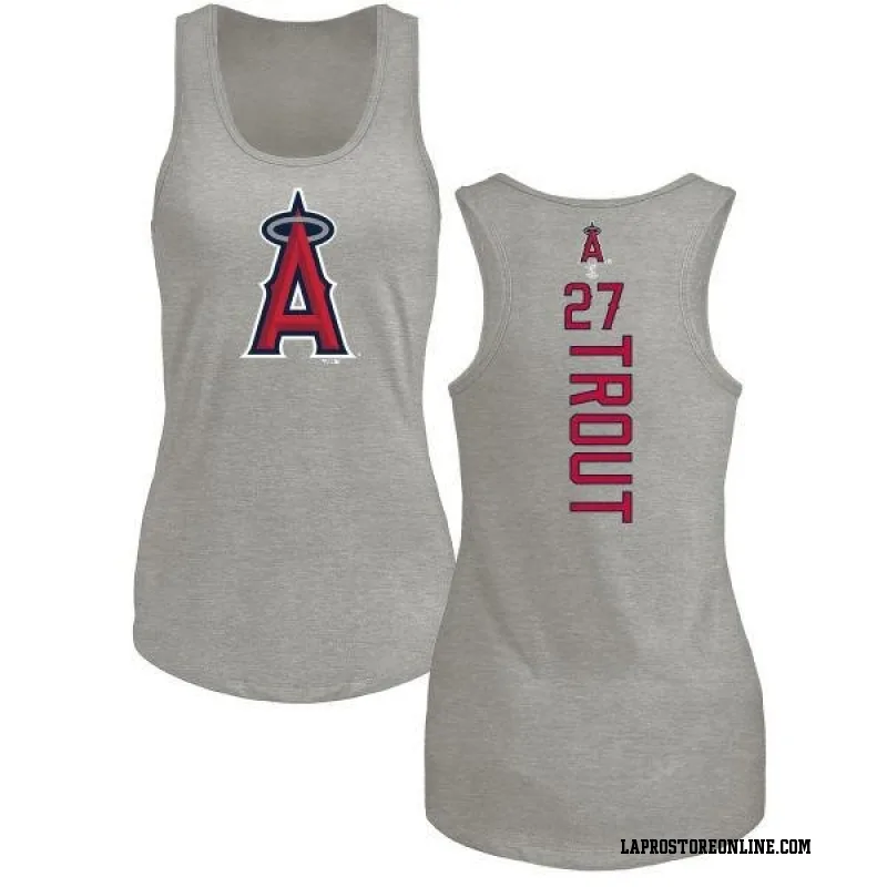 Ash Women's Mike Trout Los Angeles Angels Backer Tank Top