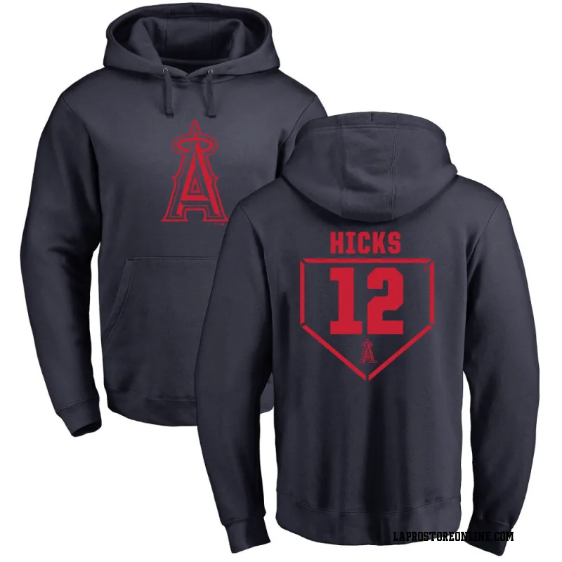 Navy Men's Aaron Hicks Los Angeles Angels RBI Pullover Hoodie