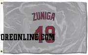 Gray Los Angeles Angels  Guillo Zuniga  Flag (3 X 5)